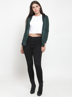 ZARVEY Full Sleeve Solid Women Jacket
