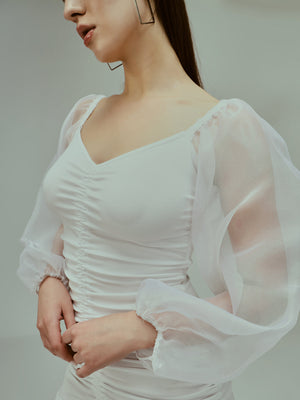 TANDUL Women Bodycon White Dress