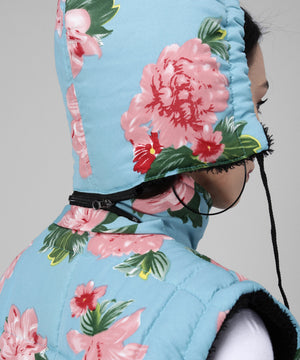 Women Floral Print Padded Jacket