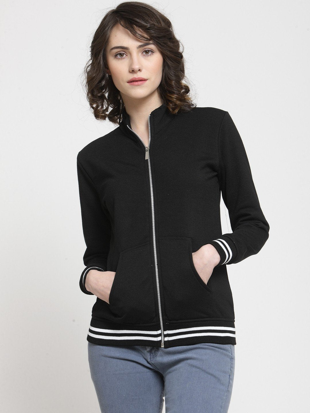 ZARVEY Full Sleeve Solid Women Jacket