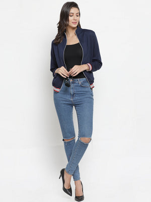 ZARVEY Full Sleeve Solid Women's Jacket