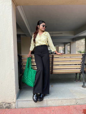 Women Regular Fit Printed Built-up Collar Casual Shirt