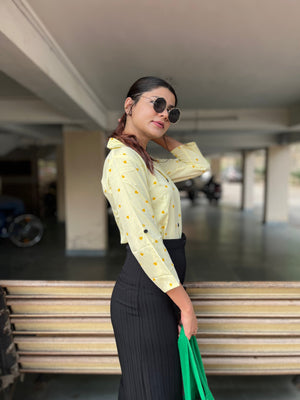 Women Regular Fit Printed Built-up Collar Casual Shirt
