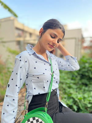 Women Regular Fit Printed Built-up Collar Casual Shirt