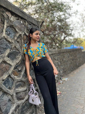 Casual Regular Sleeves Printed Women Multicolor Top