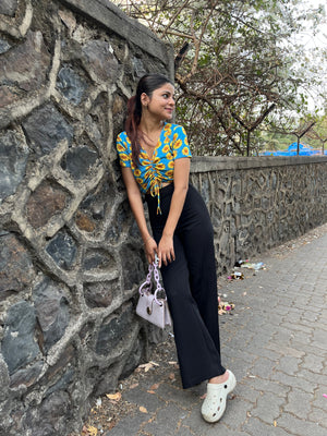 Casual Regular Sleeves Printed Women Multicolor Top