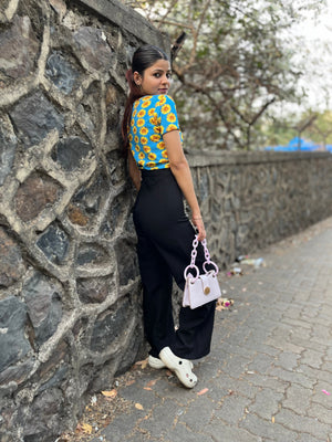 Casual Regular Sleeves Printed Women Multicolor Top