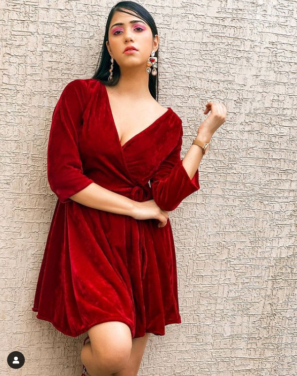 TANDUL  Women Wrap Maroon Dress