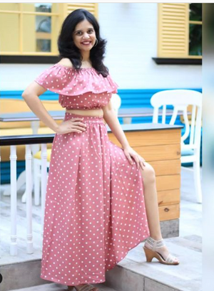 Women Two Piece Dress Multicolor Dress