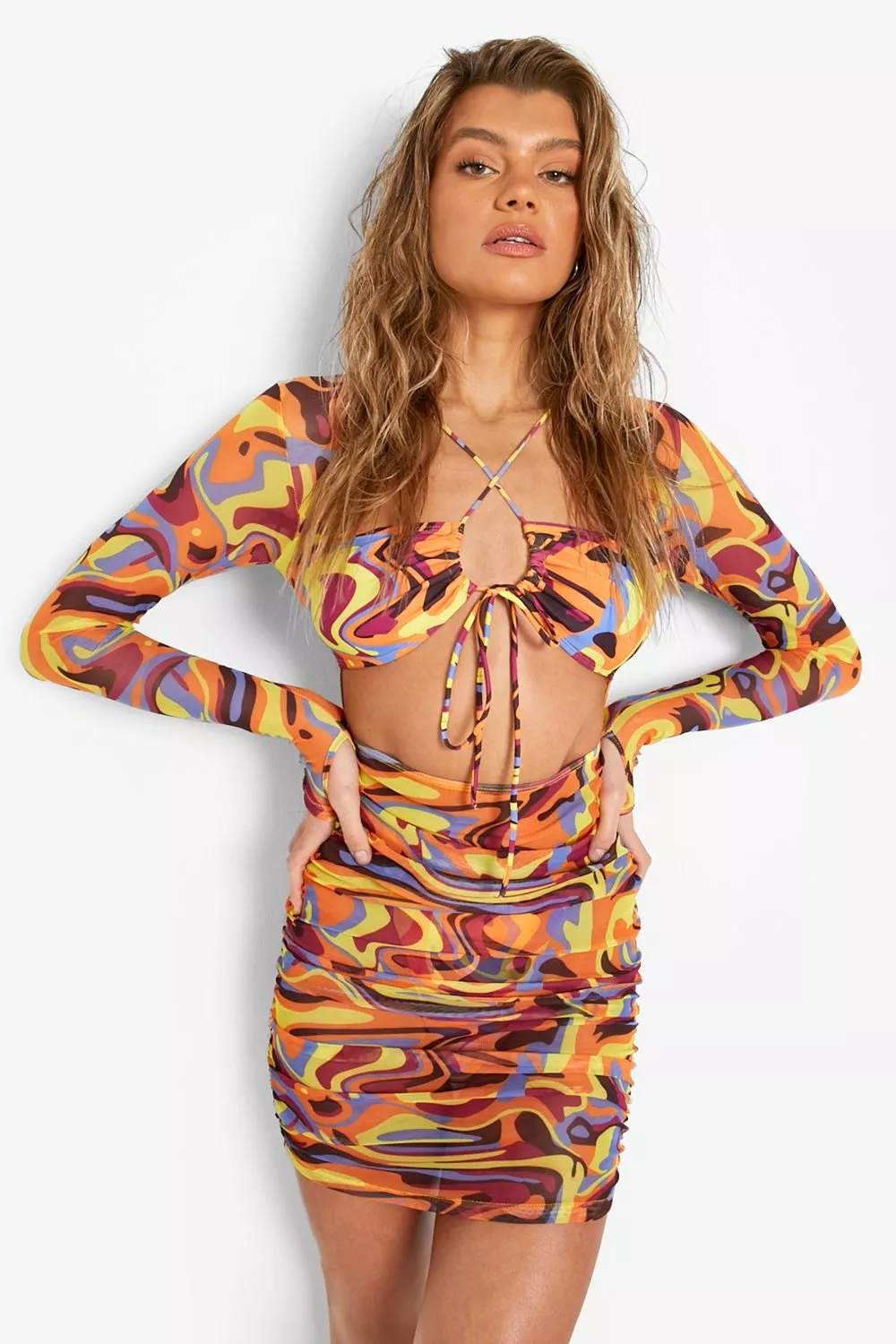 Women Co-ords Multicolor Dress