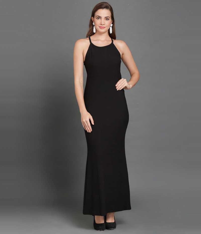 TANDUL  Women Sheath Black Dress