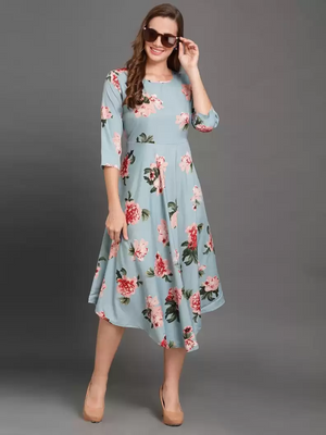 TANDUL  Women Fit and Flare Multicolor Dress
