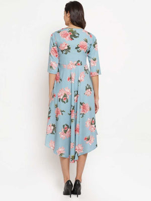 Women Fit and Flare Multicolor Dress