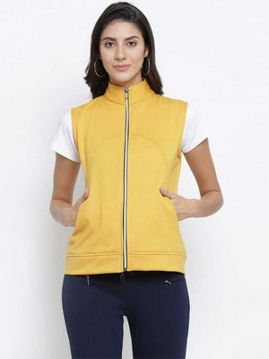 TANDUL  Sleeveless Solid Women Casual Jacket