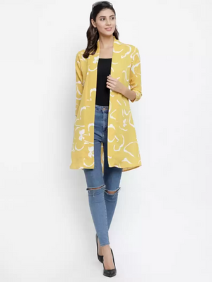 TANDUL  Women 3/4th Sleeve Multicolor Shrug
