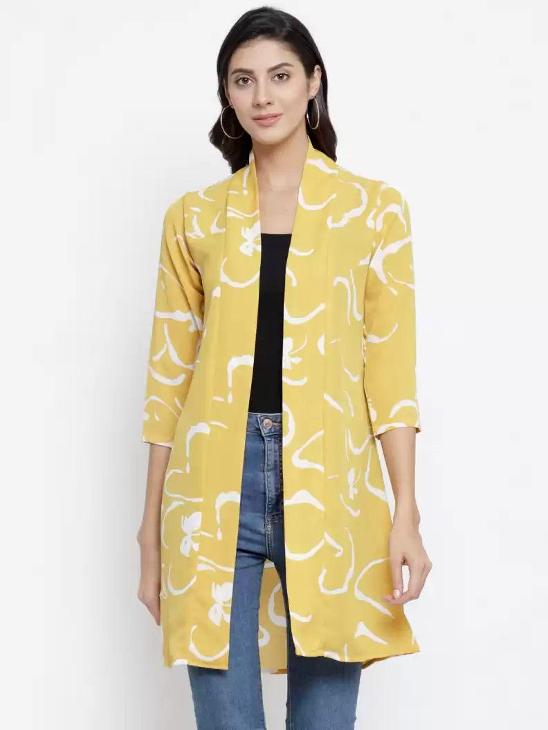 TANDUL  Women 3/4th Sleeve Multicolor Shrug