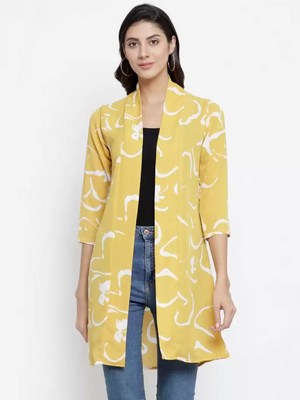 TANDUL  Women 3/4th Sleeve Multicolor Shrug