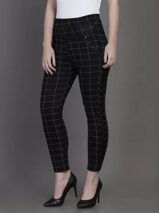 TANDUL Black Jegging  (Checkered)