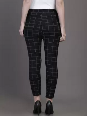 TANDUL Black Jegging  (Checkered)