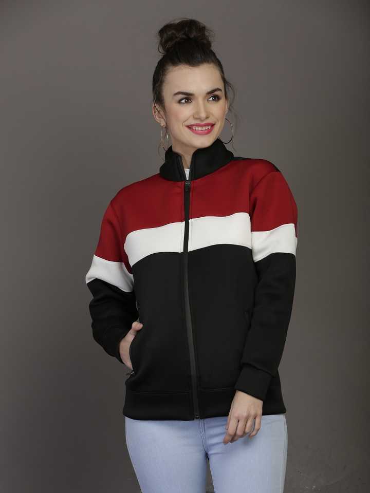 TANDUL  Full Sleeve Color Block Women Jacket