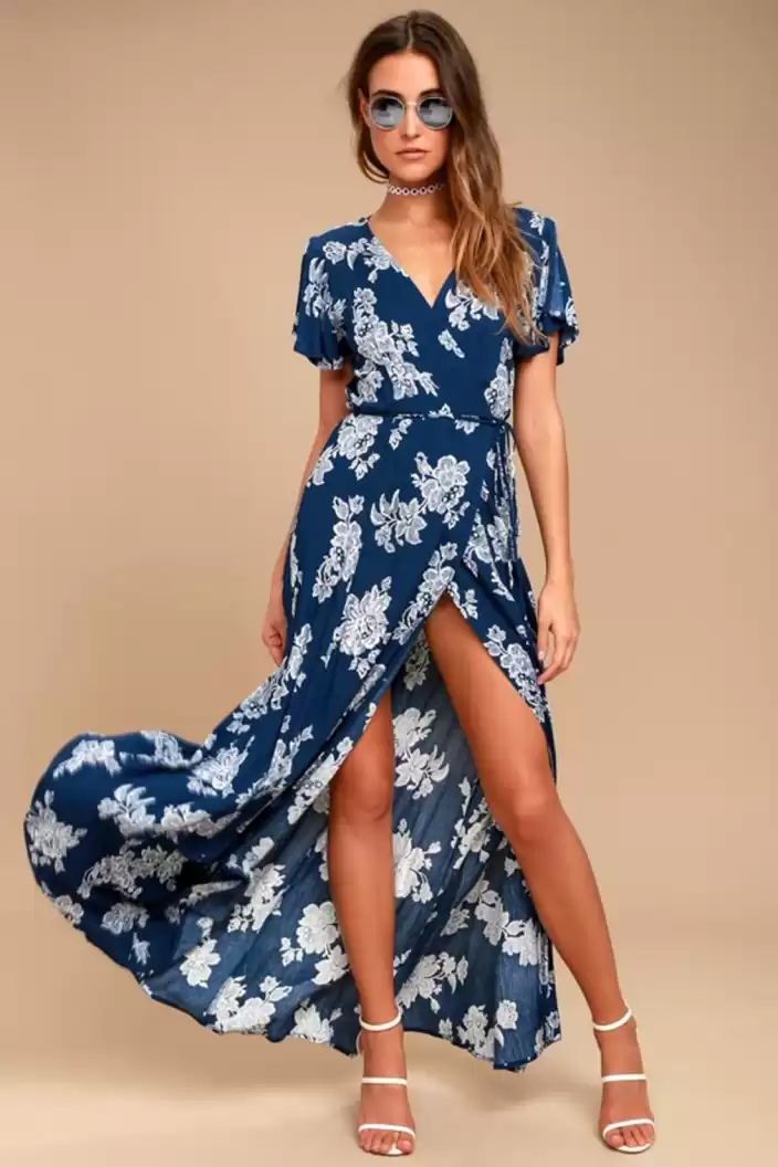 ZARVEY  Women Maxi Multicolor Dress