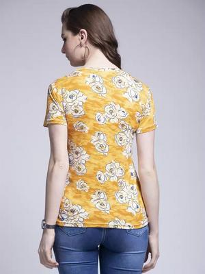 TANDUL  Casual Regular Sleeves Printed Women Multicolor Top