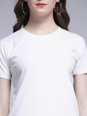 TANDUL  Casual Regular Sleeves Solid Women White Top