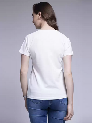 TANDUL  Casual Regular Sleeves Solid Women White Top