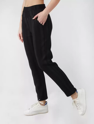 TANDUL  Regular Fit Women Black Viscose Blend Trousers