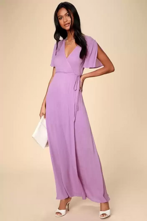 TANDUL  Women Maxi Purple Dress