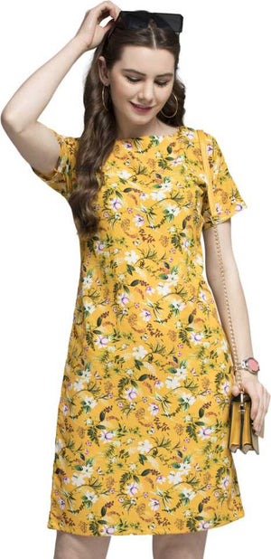TANDUL  Women Sheath Yellow Dress