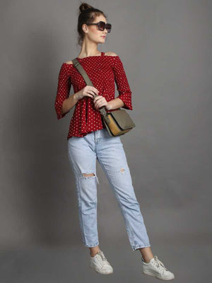Casual Regular Sleeves Solid Women Multicolor Top