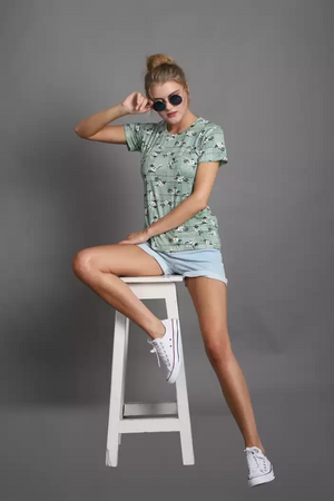 TANDUL  Casual Regular Sleeves Printed Women Multicolor Top