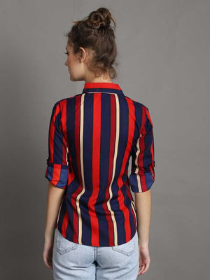 TANDUL  Women Regular Fit Printed Spread Collar Formal Shirt