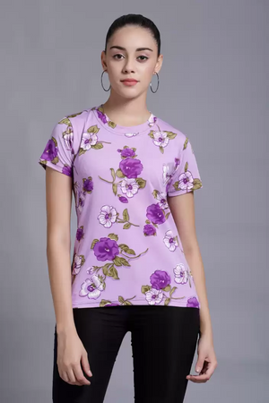 TANDUL  Casual Regular Sleeves Floral Print Women Multicolor Top