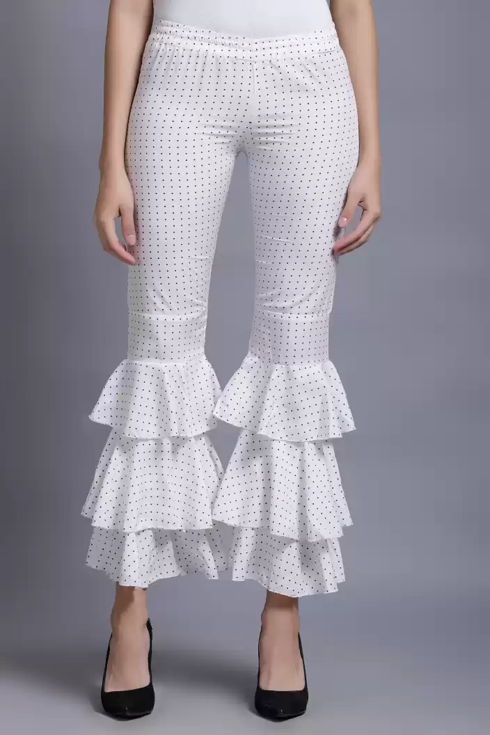 TANDUL  Regular Fit Women Multicolor Crepe Trousers