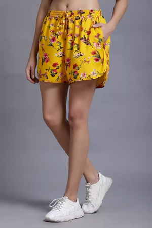 TANDUL  Floral Print Women Multicolor Dolphin Shorts
