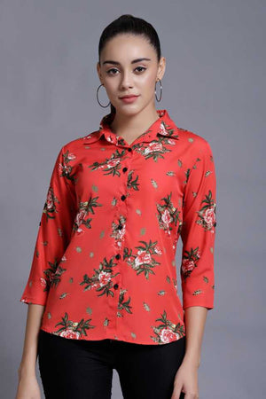 TANDUL  Women Regular Fit Printed Formal Shirt