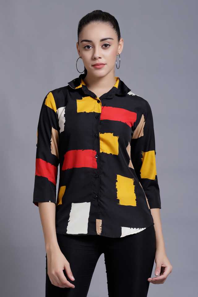 TANDUL  Women Regular Fit Printed Formal Shirt