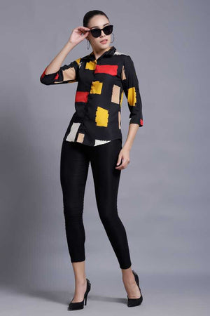TANDUL  Women Regular Fit Printed Formal Shirt