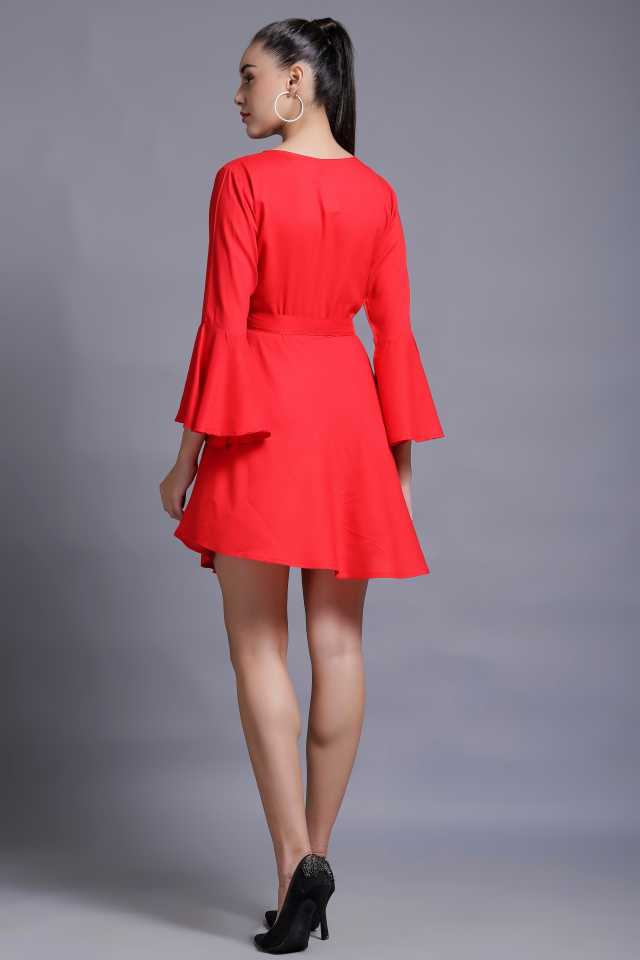 TANDUL  Women A-line Red Dress