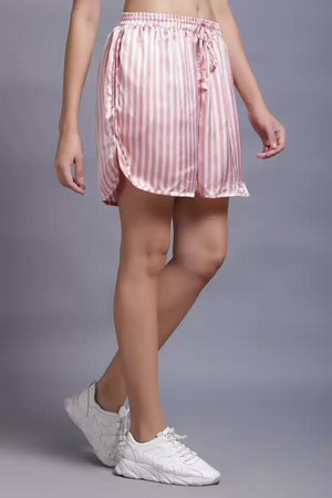 TANDUL  Printed Women White, Pink Dolphin Shorts