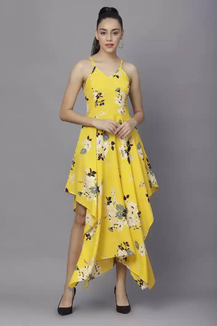 TANDUL  Women High Low Multicolor Dress