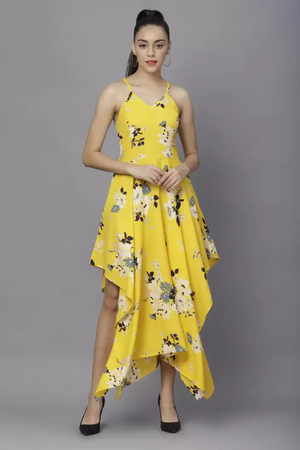 TANDUL  Women High Low Multicolor Dress