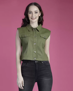 TANDUL  Sleeveless Solid Women Jacket