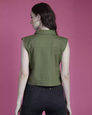 TANDUL  Sleeveless Solid Women Jacket