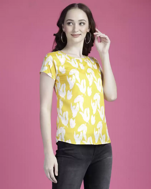 TANDUL  Casual Regular Sleeves Printed Women Multicolor Top