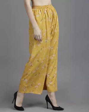 TANDUL  Regular Fit Women Multicolor Pure Crepe Trousers