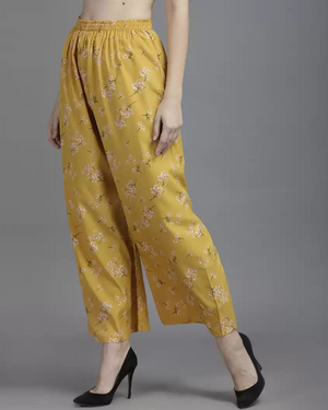 TANDUL  Regular Fit Women Multicolor Pure Crepe Trousers