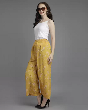 TANDUL  Regular Fit Women Multicolor Pure Crepe Trousers